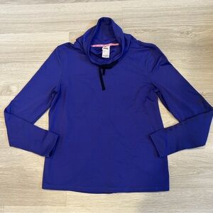 Victoria Secret Sport Purple Cowl Neck Sweatshirt with Thumbholes - Small